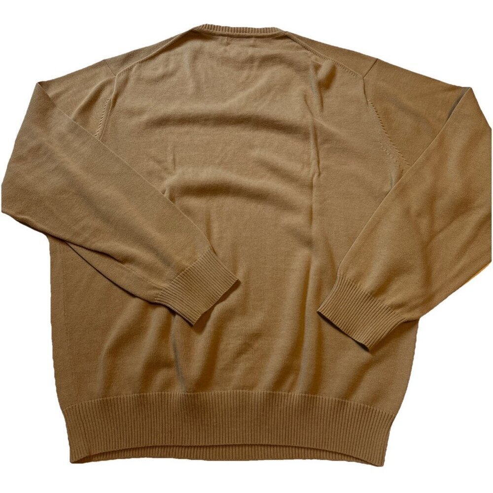 Jos A Bank V-neck Tan Pima Cotton Sweater Size Large - Picture 5 of 5
